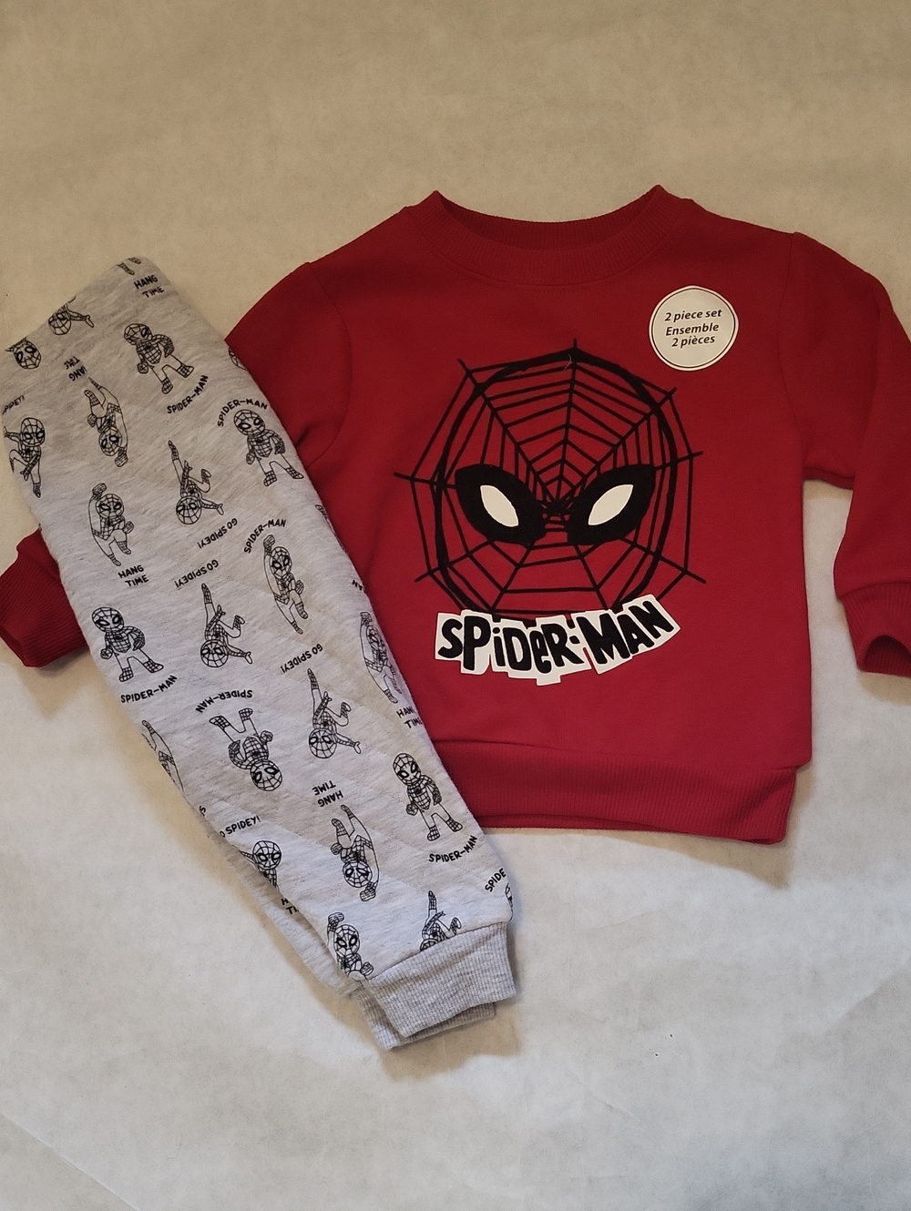 NWT Spiderman sweatshirt and matching joggers